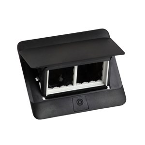 Škatuľa pop-up 4M prázdna IP30/IP40 čierna +KIT do nábytku (Legrand)