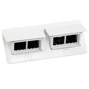 Škatuľa pop-up 2x4M prázdna IP30/IP40 biela +KIT do nábytku (Legrand)