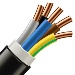 Kábel CYKY-J 5x1,5 v KRUHU