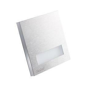 Svietidlo LED 0,8W, 6500K, 15lm, IP20, nerez, BOČ-SCH, 75x75, LINAR LED CW (Kanlux)