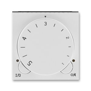 Termostat duálny otocný - jednotka ovl. sivá/biela Levit (ABB)