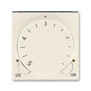 Termostat duálny otocný - jednotka ovl. slon.kost/biela Levit (ABB)