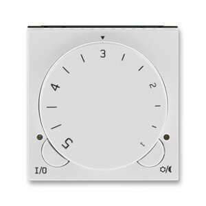 Termostat duálny otocný - jednotka ovl. macchiato/biela Levit (ABB)