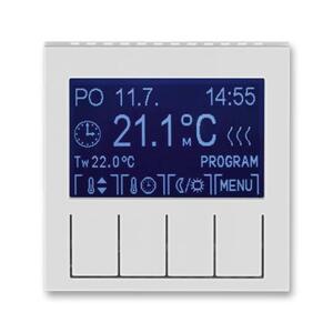 Termostat duálny progr. - jednotka ovl. sivá/biela Levit (ABB)