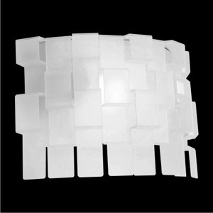 Svietidlo ZIGZAG/310/AP1 1xE27/60W, FROSTED, WALL,mat.: FROSTED (LUXERA)