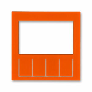 Kryt pre termostat duálny progr./hodiny spínacie výmenný diel oranžová Levit (ABB)