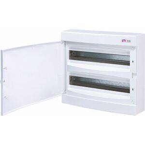 Rozvádzač nástenný bytový 36M IP40 dvierka biela 361x396x112mm ECT 2x18PO (ETI)