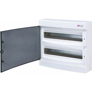 Rozvádzač nástenný bytový 36M IP40 dvierka transp. 361x396x112mm ECT 2x18PT (ETI)