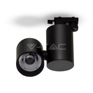 Bodové LED lištové svietidlo 4CORE 15W, 6000K, 1350lm, čierne VT-4615 (V-TAC)