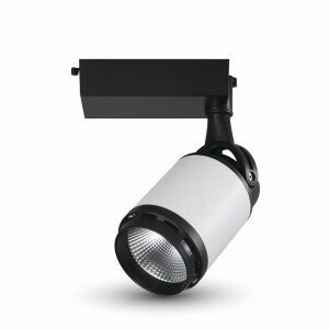 Bodové LED lištové svietidlo 4CORE 10W, 6000K, 800lm, biela/čiernaVT-4512 (V-TAC)