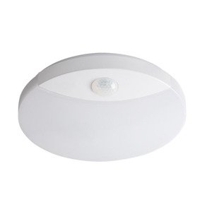 Svietidlo LED 15W, 4000K, 1250lm, IP44, PIR, biela, STR-RD, SANSO LED 15W-NW-SE (Kanlux)