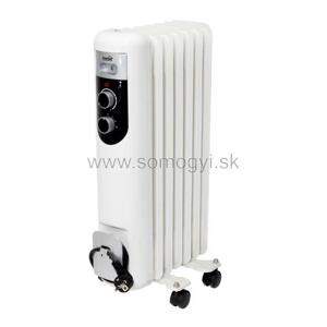 Olejový radiátor 1500W, 7 článkov, biely (SOMOGYI)