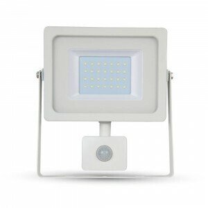 Reflektor LED 50W, 4500K, 4250lm, IP44, 100°, Al-biela, VS-RE, senz., VT-4955 (V-TAC)