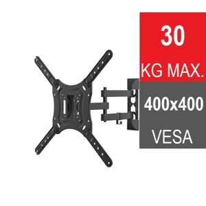 Držiak TV nástenný 17"-55" 20/90 30kg (SOLIGHT)