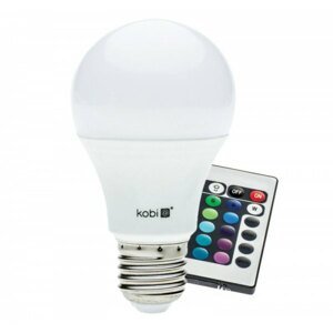 Žiarovka LED 7W, E27 - A60, RGB+3000-6000K Bluetooth , 450lm, Ra 80, 180° (Kobi)