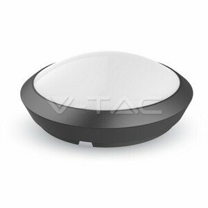 Svietidlo LED 12W, 2700K, 840lm, IP66, 110°, Al/PC-čierna, STR-RD, O300, VT-8008 (V-TAC)