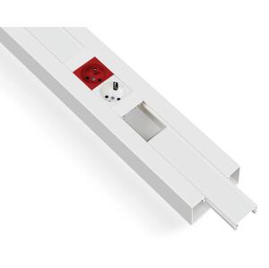 Žľab káblový PVC 100x50mm 2m parapetný IP40 s krytom biela (Mutlusan)