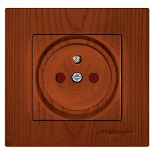 Zásuvka 2P+T/16A/250V clonky (SS) čerešňa Rita (Mutlusan)