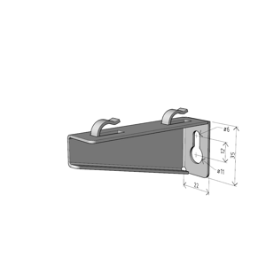 Nosník NZM 50 "GZ" - pre Žľab 50/50 Zn (ARKYS)