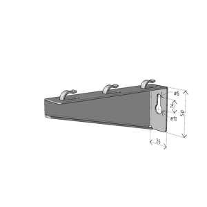 Nosník NZM 100 "GZ" - pre Žľab 50/50; 100/50; 100/100 Zn (ARKYS)