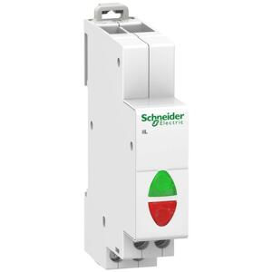 Signálka V DVOJITÁ CERV/zelená 230 V (Schneider)