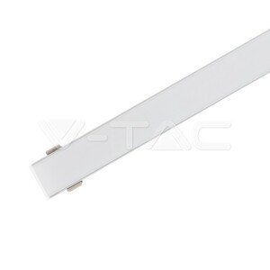 Profil LED hliníkový na povrch 23,5x10 (sada) 2m, strieborný VT-8108 (V-TAC)
