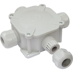 Rozvodka škatuľová s mostíkmi IP67 ACID plast sivá - 6455-12 P/2 FUTURE SV.SIVÁ (SEZ DK)