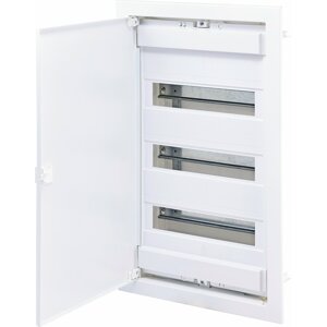 Rozvádzač zapustený bytový 42M IP40 kov.dvierka biela 549x306x87mm ECG42s (ETI)