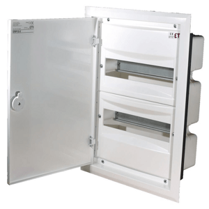 Rozvádzač zapustený bytový 36M IP20/IP30 kov.dvierka 407x418x120mm ERP18-2 (ETI)