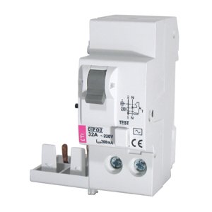 Chránič prúdový + príprava pre istič DIFO-2 4M 2p A 6-32A/0,1 (ETI)