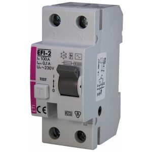 Chránič prúdový EFI-2 2p AC 100/0,1 10kA (ETI)