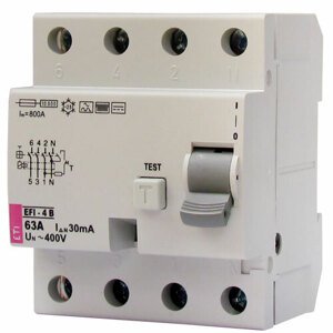 Chránič prúdový EFI-4 4p B 25/0,03A (ETI)
