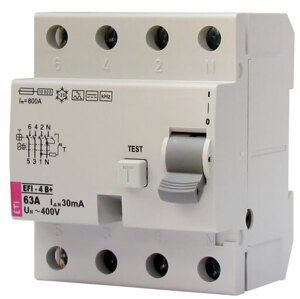 Chránič prúdový EFI-4 4p B+ 25/0,03A (ETI)