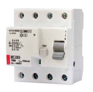 Chránič prúdový EFI-4 4p B-S 63/0,1A (ETI)