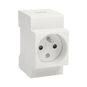 Zásuvka modulárna 2P+T/10A/250V DIN, T-2P+Z (ETI)