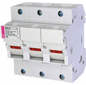 Poistkový odpojovač EFD 14 3-pólový 50A 690V pre CH14 gG/aM s LED indikátorom (ETI)