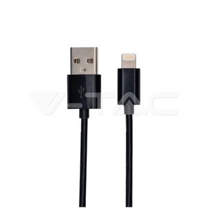 USB Kábel Lightning s MFI 1,5m, čierny VT-5552 (V-TAC)