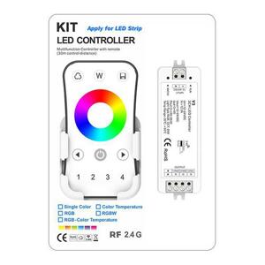 Ovládač RGB SADA Ovládač R8 + Prijímač V3, 3 Kanály, 12-24V,  4 zóny, 3x4A (Benalex)