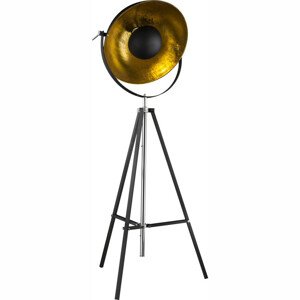 Svietidlo stojanové XIRENA 1xE27, max. 60W 780x1800 mm Čierna/Zlatá (Globo)