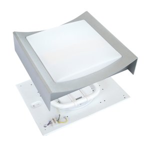 Svietidlo SIOMA 125/2700 prisadené obdĺž. int., plast. tien. s plast sivostrieb. rám (OPPL