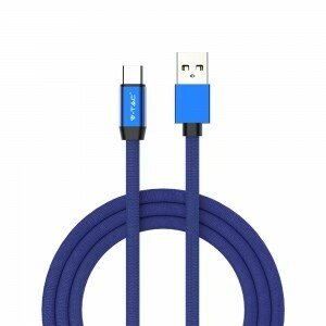 USB Kábel Ruby Series USB-C 1m, modrý VT-5342 (V-TAC)