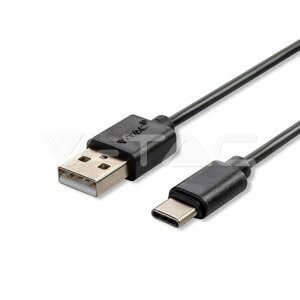 USB Kábel Pearl Series USB-C 1m, čierny VT-5302 (V-TAC)