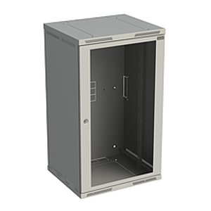 Rozvádzač 1024x600x600mm dvere sklo SENSA 21U RAL7035 (SOLARIX)
