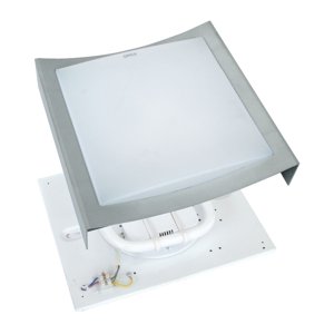 Svietidlo SIOMA 808/2700 prisadené obdĺž. int., plast. tien. s plast sivostrieb. rám (OPPL