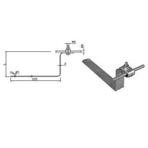 Podpera vedenia na lepenkové strechy a škridlové strechy,L-90mm+B-195mm Fe-Zn(PV22un)(ZIN)