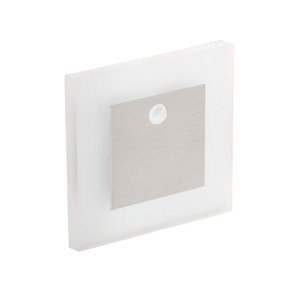 Svietidlo LED 0,8W, 3000K, 13lm, IP20, PIR, hliník, BOČ-SCH, APUS LED PIR WW (Kanlux)
