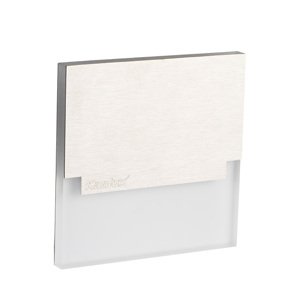Svietidlo LED 0,8W, 3000K, 13lm, IP20, nerez, BOČ-SCH, 75x75, SABIK LED WW (Kanlux)