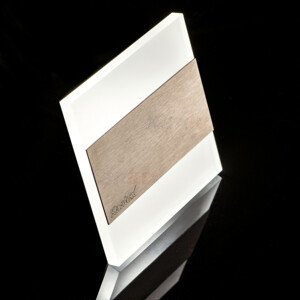 Svietidlo LED 0,8W, 6500K, 15lm, IP20, nerez, BOČ-SCH, 75x75, TERRA LED P68 CW CZ (Kanlux)