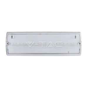 Svietidlo s označením núdzového východu 3W, 6000K, 1500mAh, IP65 VT-543 (V-TAC)