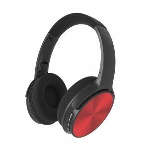 Slúchadlá nastaviteľné otáčacie bluetooth 500 mAh, IP20 červená VT-6322 (V-TAC)